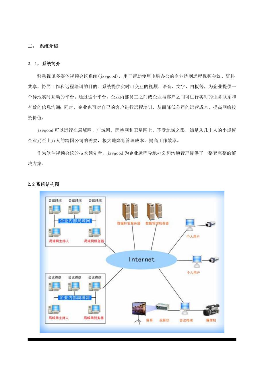 {会议管理}视频会议系统介绍公司网站内容修改如下._第2页