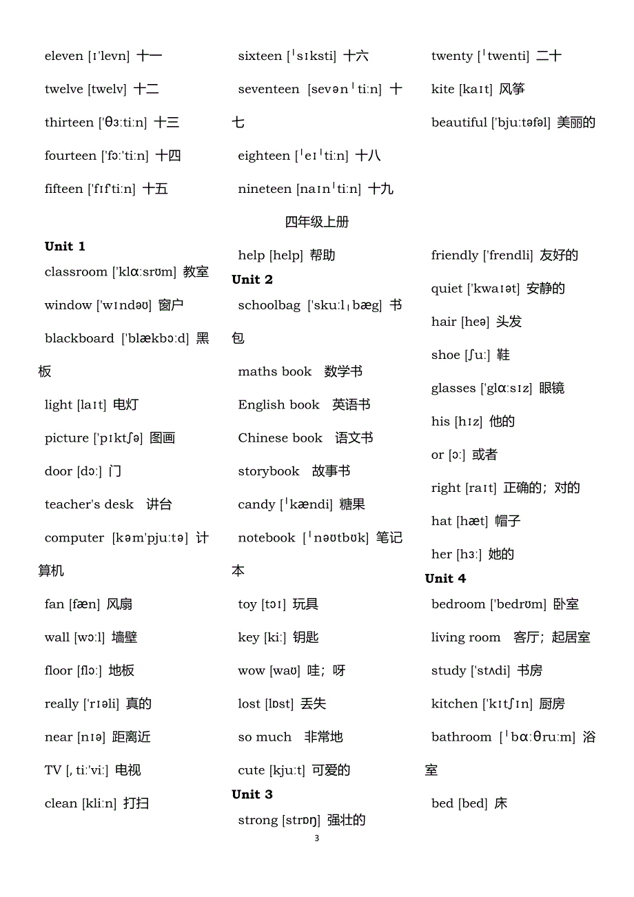 新人教版PEP英语单词表(全8册)（7.17）.pdf_第3页