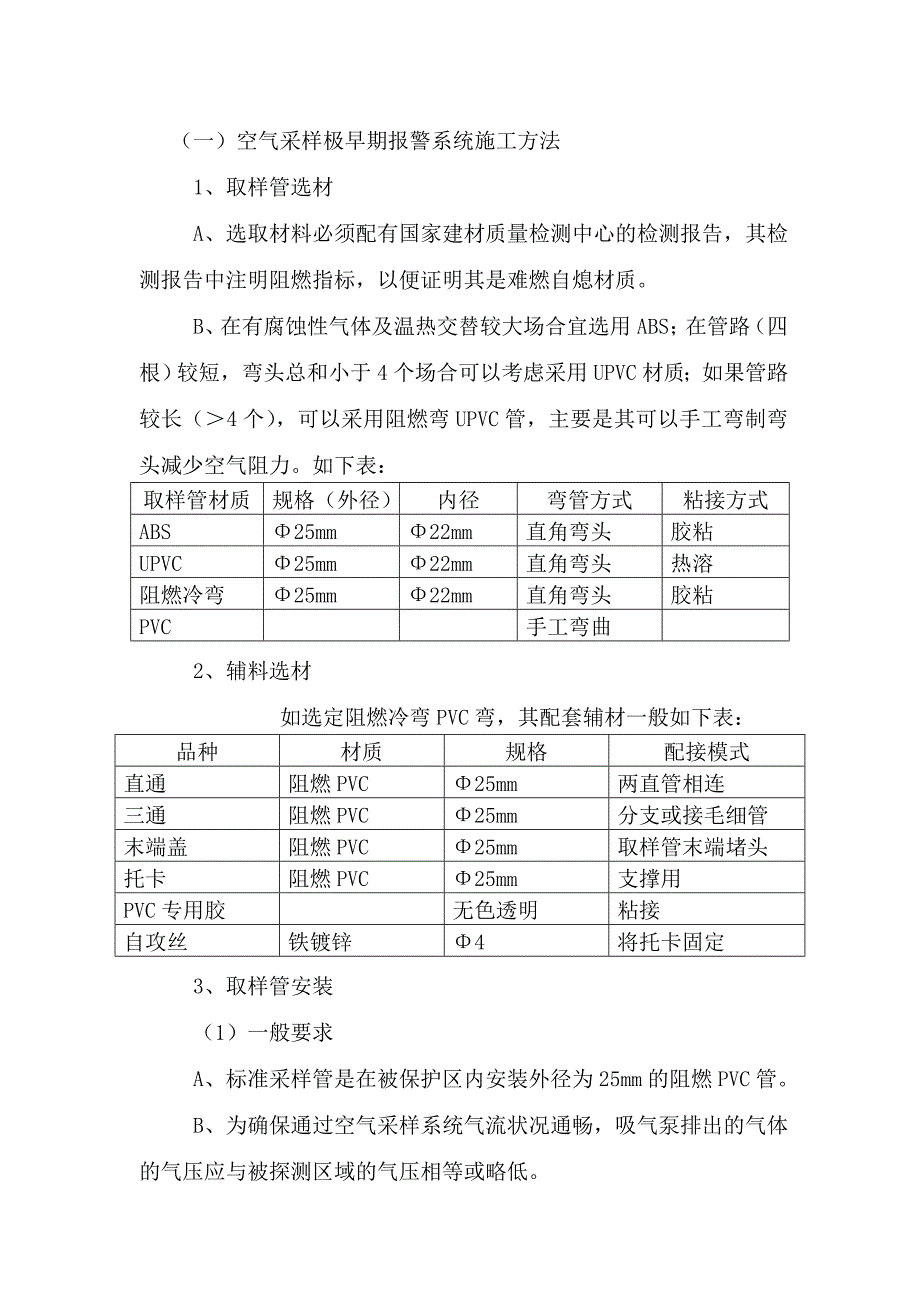 空气采样极早期报警系统施工方法.doc_第1页