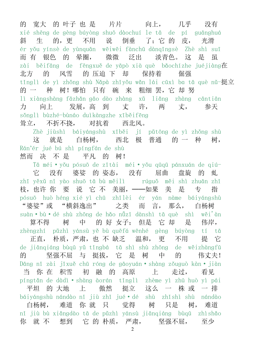 普通话水平测试考试60篇注音朗读文章（7.17）.pdf_第2页