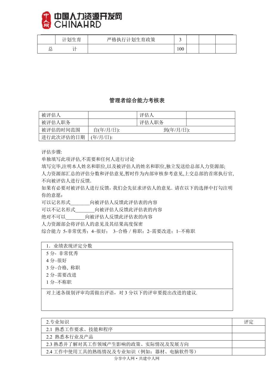 绩效管理表格绩效考核华为实用性各种绩效图表汇总精品_第3页