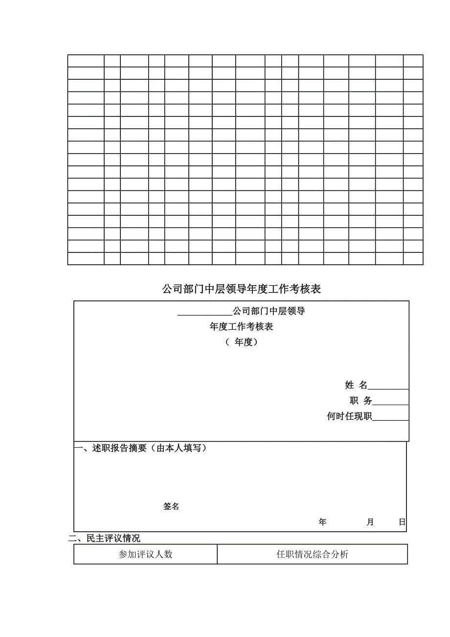 绩效管理表格考核激励类工具表格大全精品1_第5页