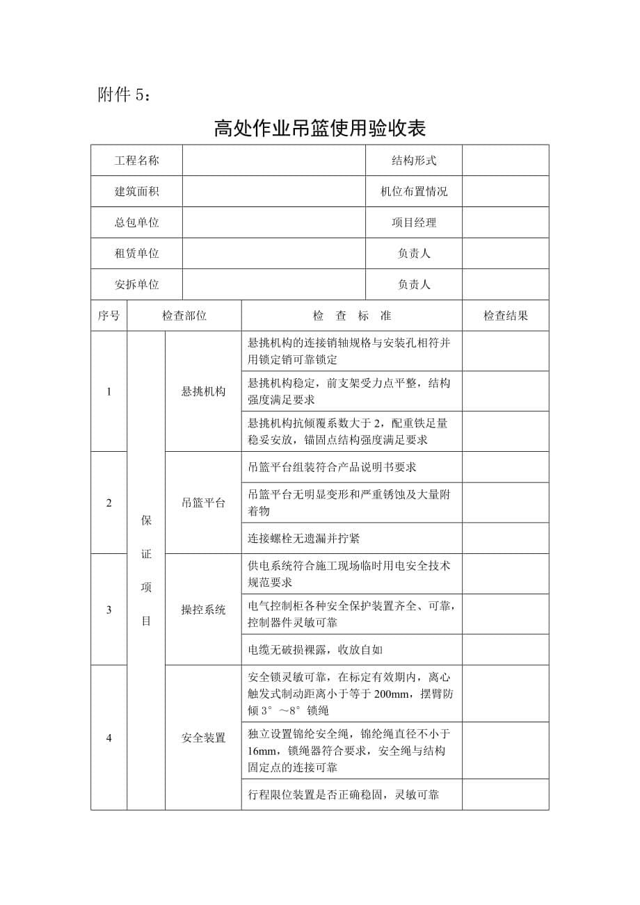 附着式升降脚手架安装(拆卸)告知书.doc_第5页