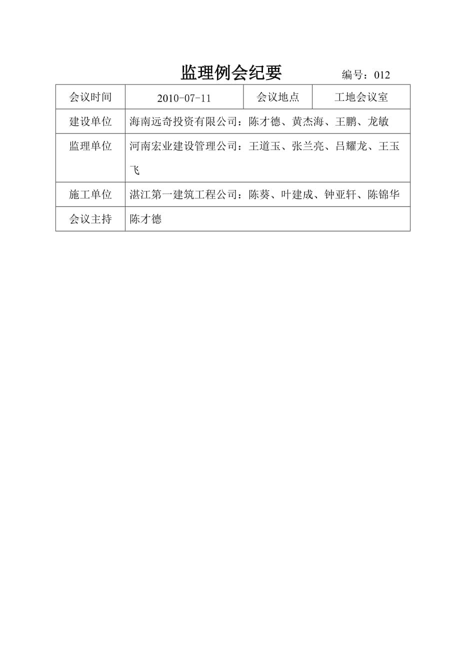 监理例会纪要(7.11).doc_第1页