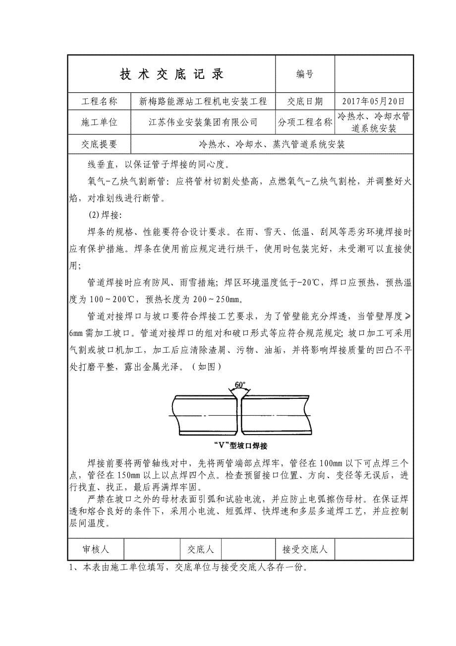 管道(冷热水、冷却水、蒸汽)安装技术交底.doc_第5页