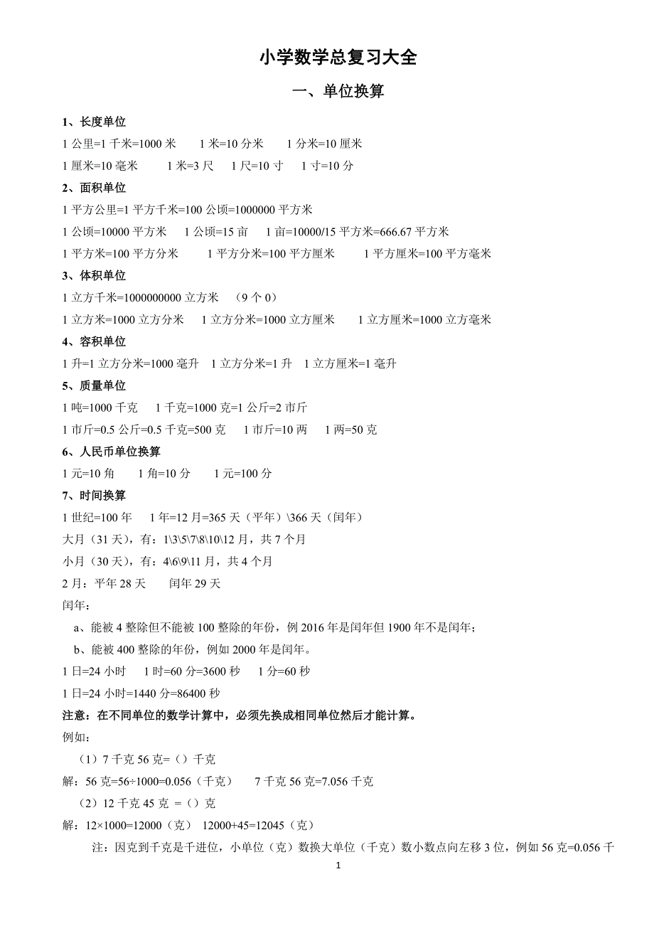 小学数学总复习大全（7.17）.pdf_第1页