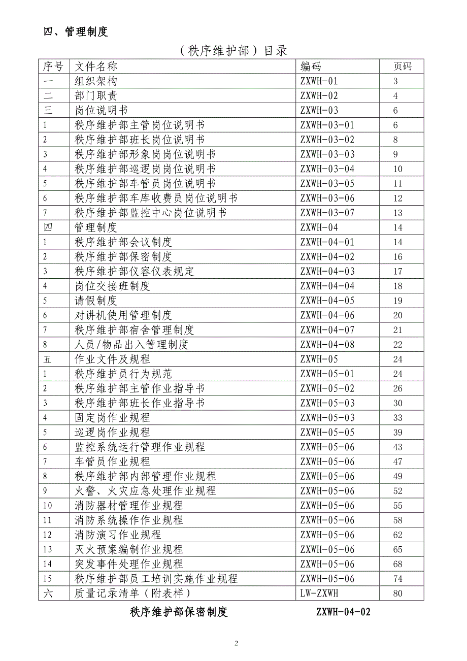 工作手册秩序维护部工作手册待修改版精品_第2页