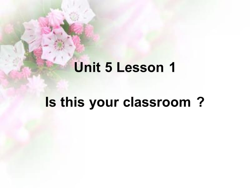 三年级下册英语课件Unit5Lesson1Isthisyourcassroom鲁科五四学制三起14_第1页