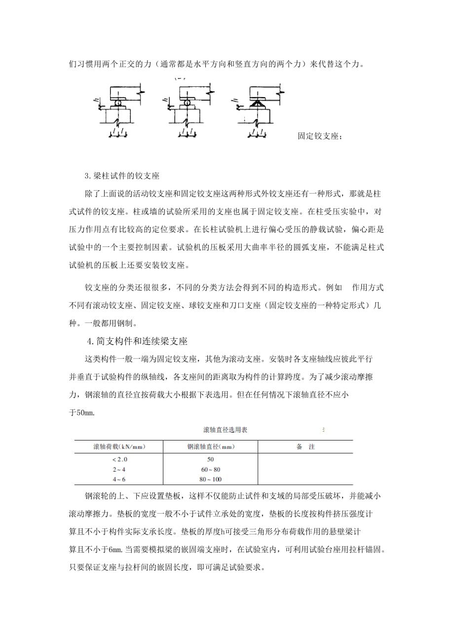 建筑结构实验论文 结构试验铰支座试验_第3页