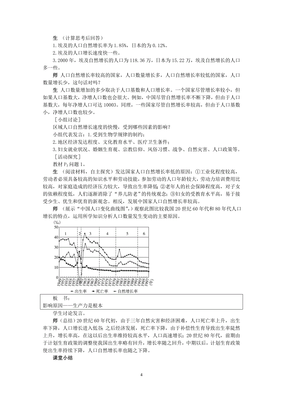 环境管理必修人口与环境讲义习题精品_第4页