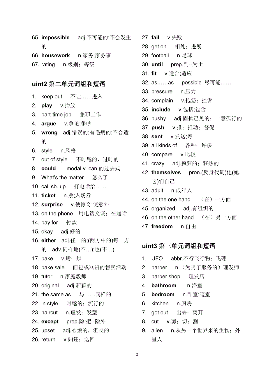 八年级下册英语单词表(人教版)（7.17）.pdf_第2页