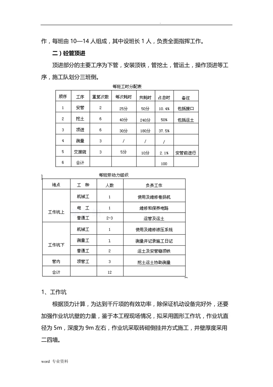 人工掘进顶管专项技术方案设计_第4页