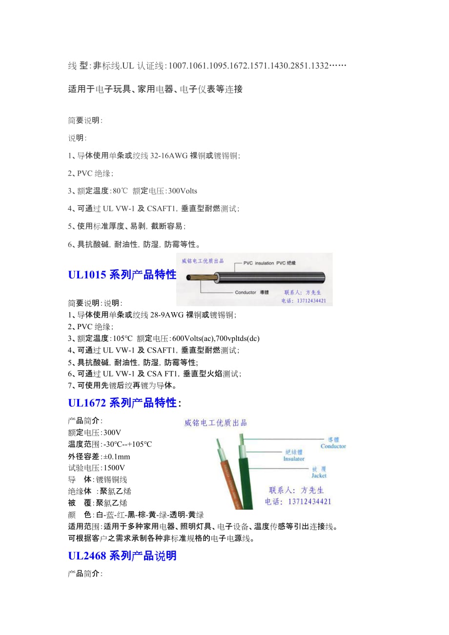 产品管理产品规划UL1007系列产品特性_第2页