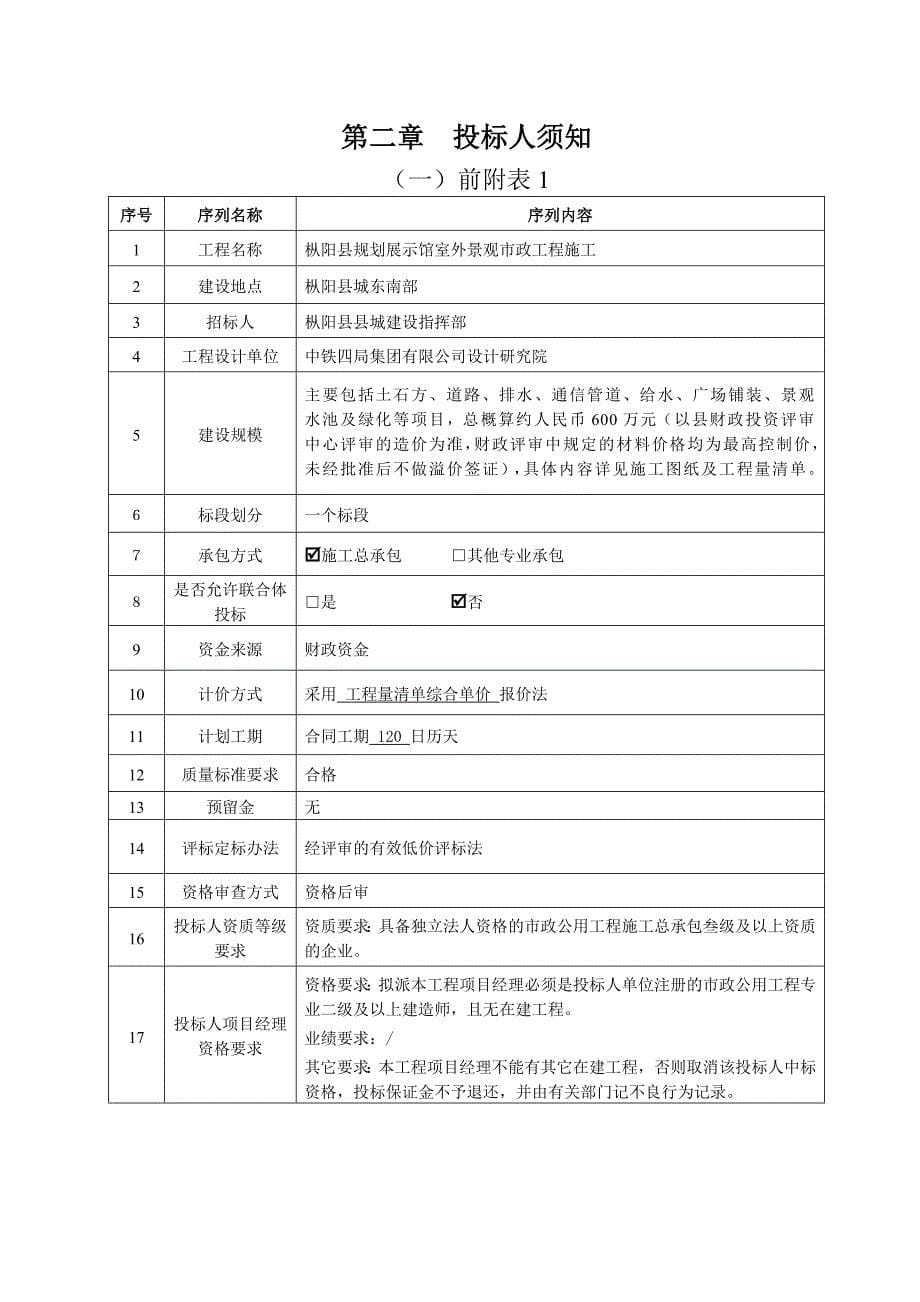 标书投标招标文件现场报名清单计价方式_第5页