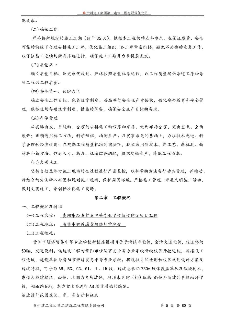 {企业通用培训}清镇抗滑桩旋挖钻孔灌注桩施工讲义._第5页