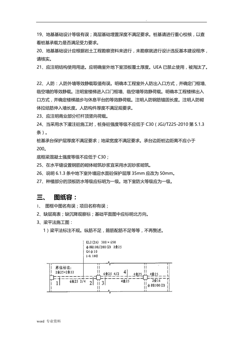 结构建筑施工图审查常见问题汇总_第4页