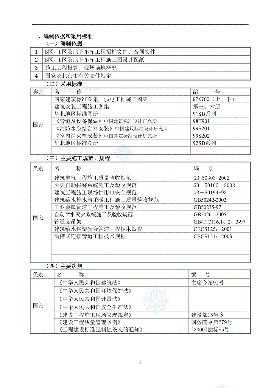 消防管理某工程消防报警及自动灭火系统施工方案_第2页