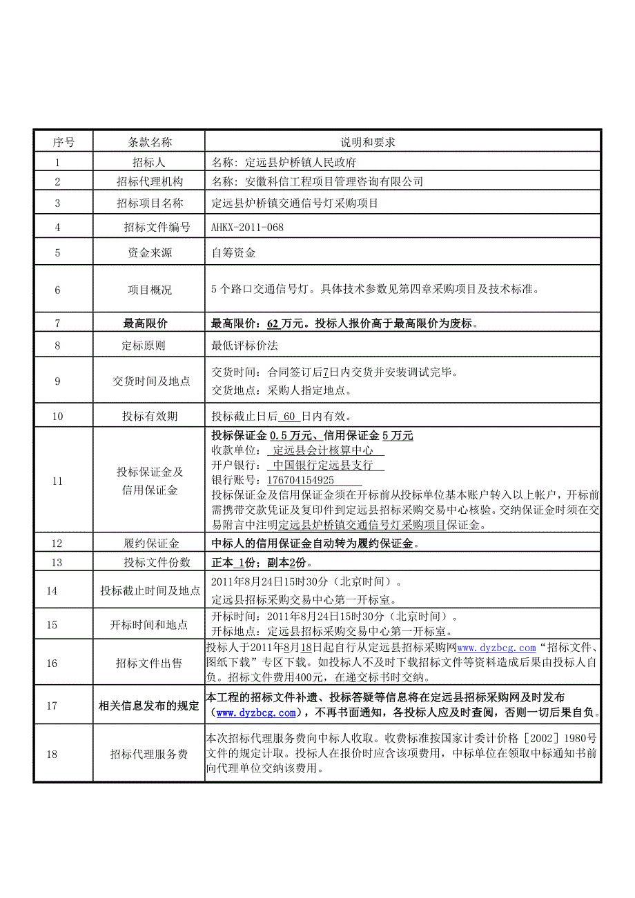 标书投标定远县炉桥镇交通信号灯采购项目招标文件_第3页