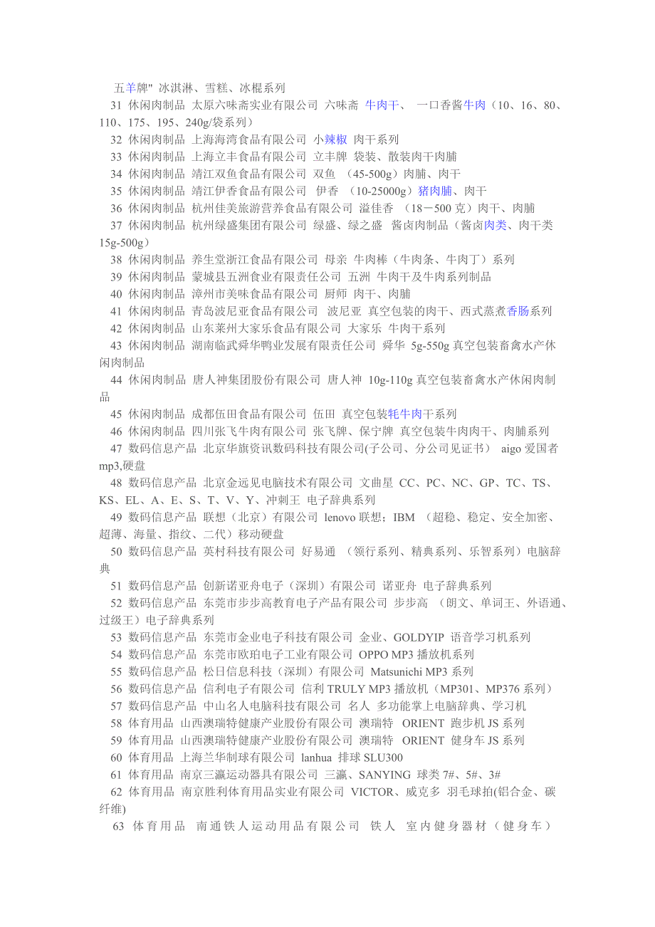 产品管理产品规划06年国家免检产品_第2页