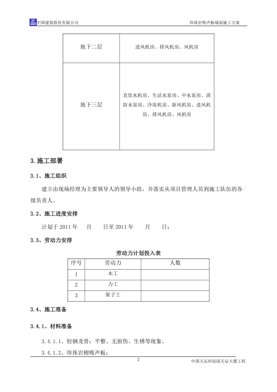 营销方案珍珠岩吸声板施工方案_第3页