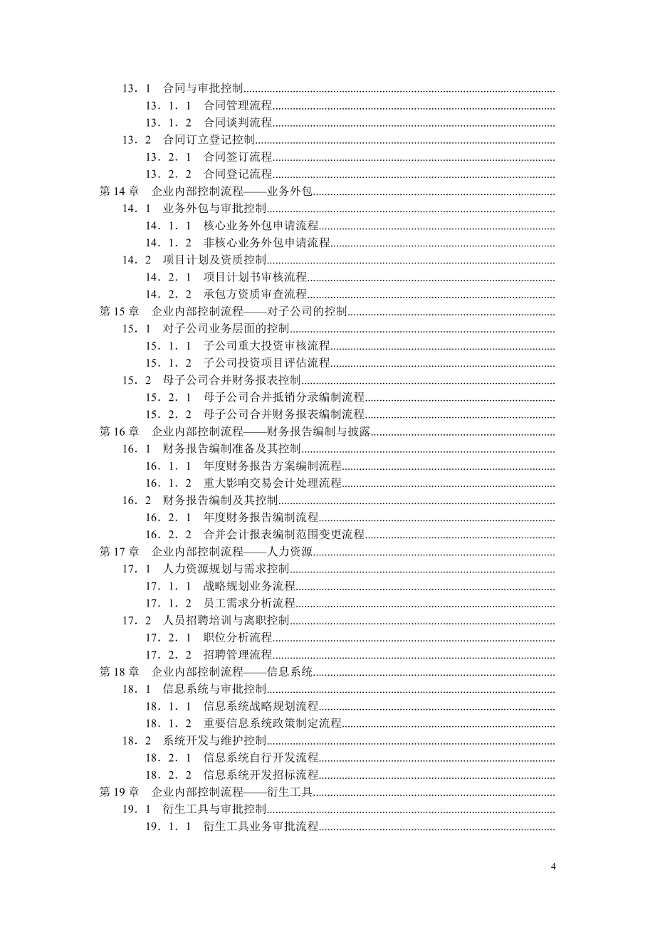 企业管理手册企业内部控制流程手册DOC189页2_第4页