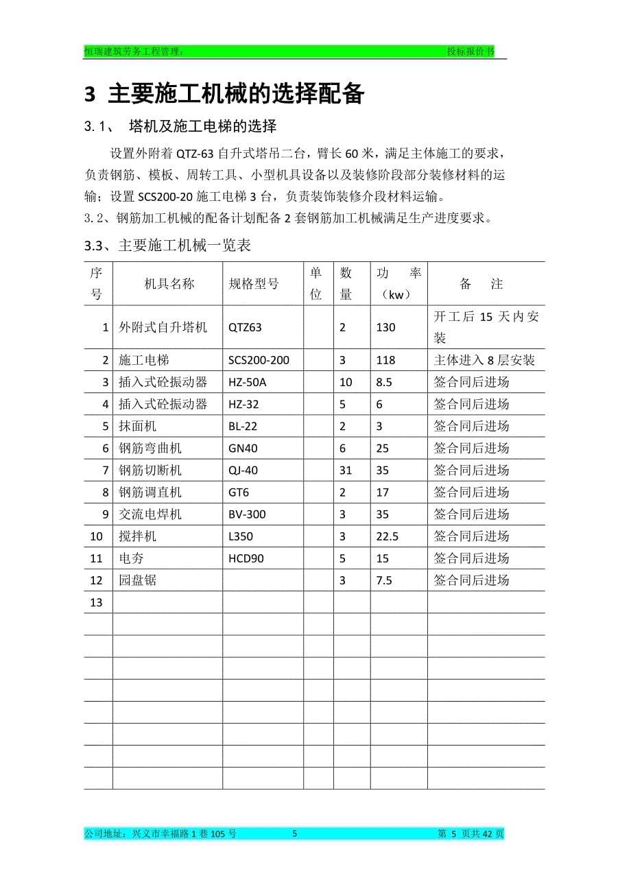 标书投标海天名城劳务标书_第5页