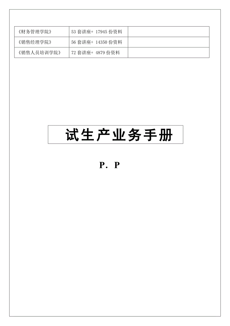 业务管理试生产业务综合手册_第3页