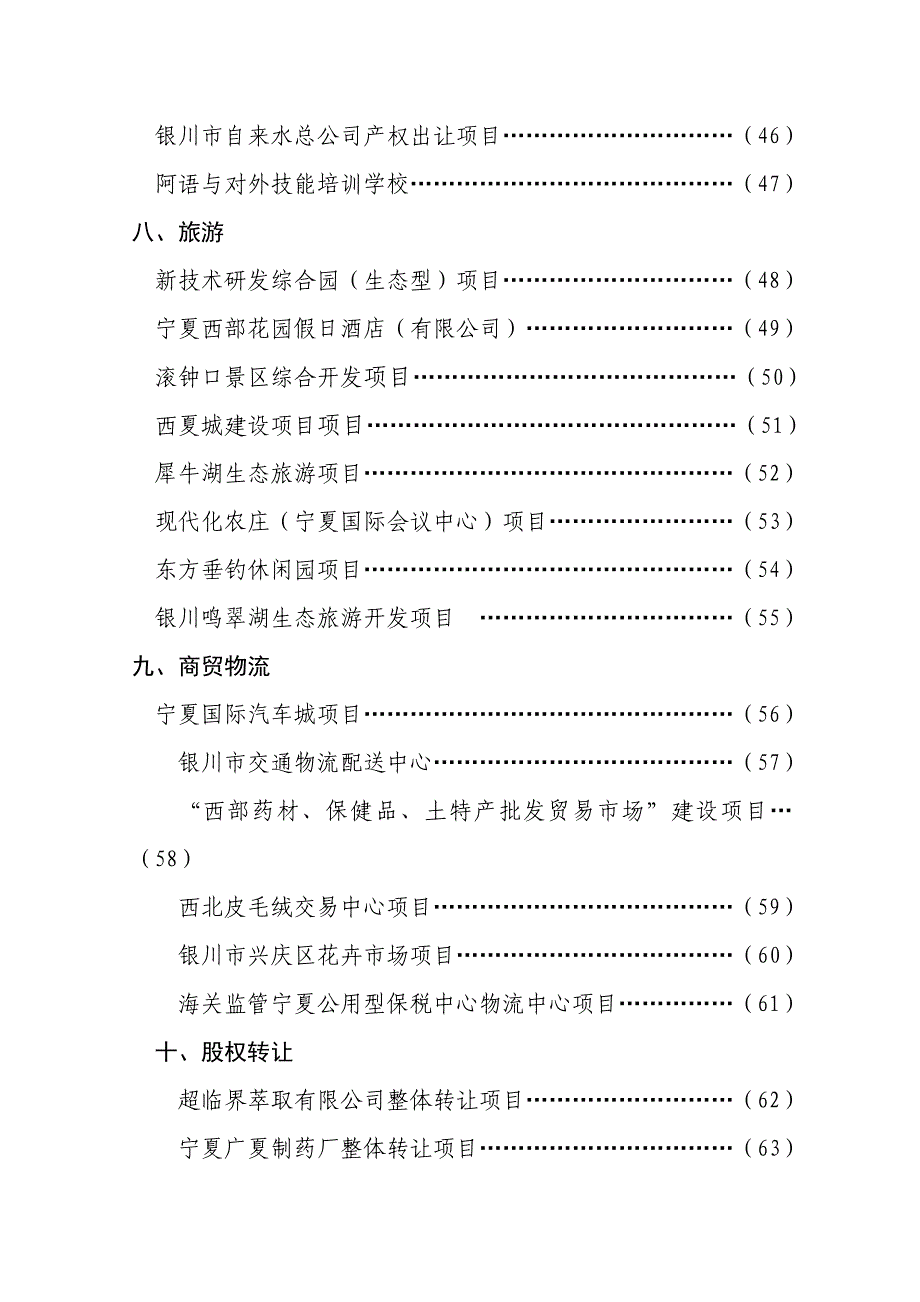 招商策划银川市招商引资项目建议书_第4页