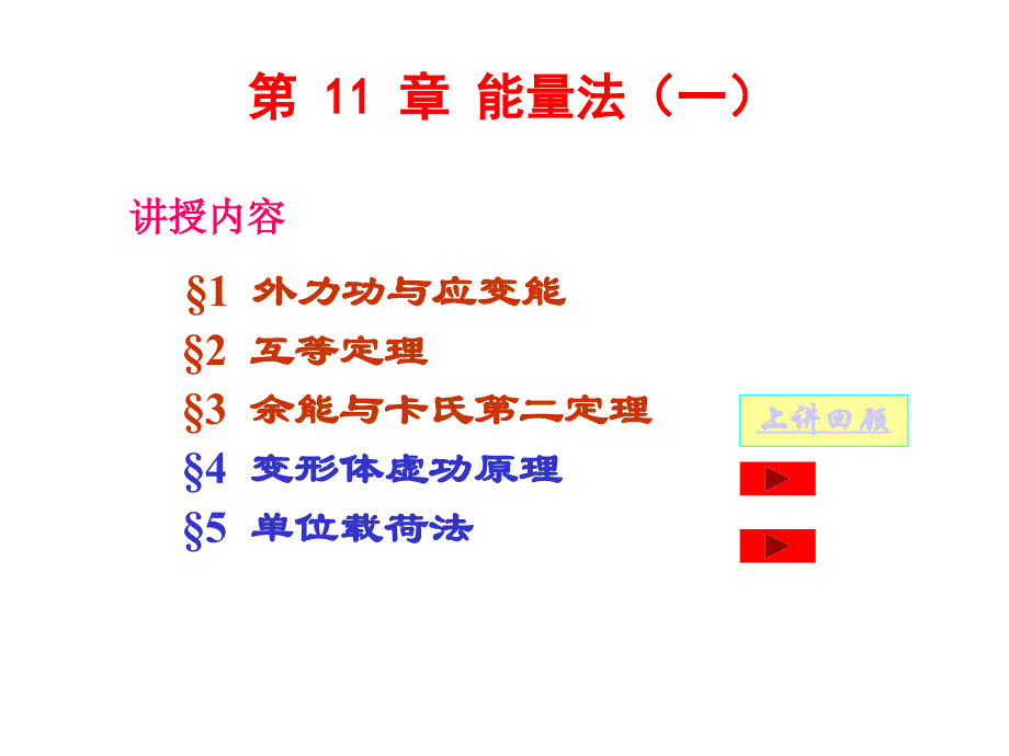 第十讲-虚功原理与单位载荷法课件_第1页