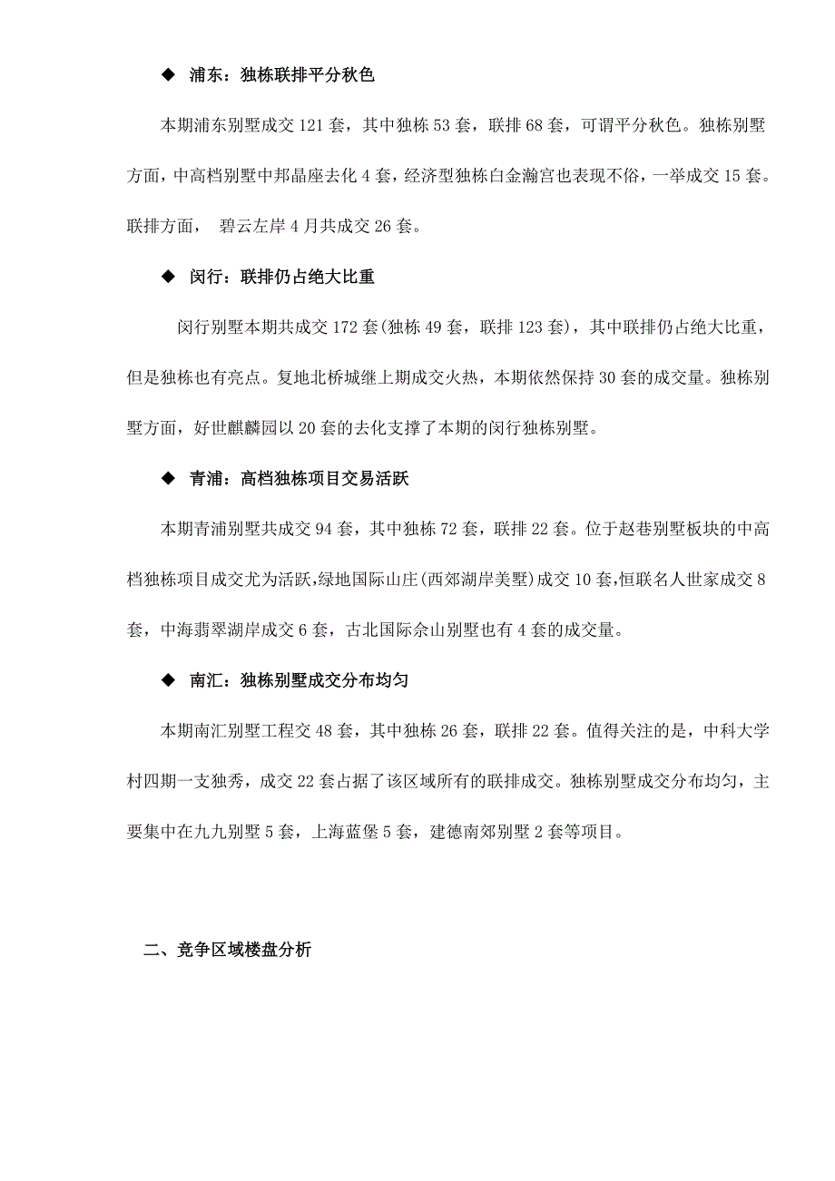 市场分析某地别墅市场分析报告_第4页