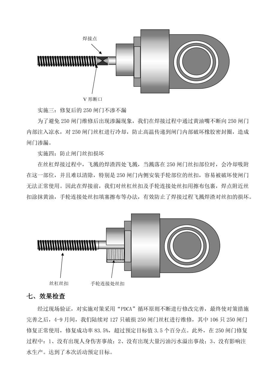 管理创新变革破损250闸门丝杠的修复技术的创新_第5页