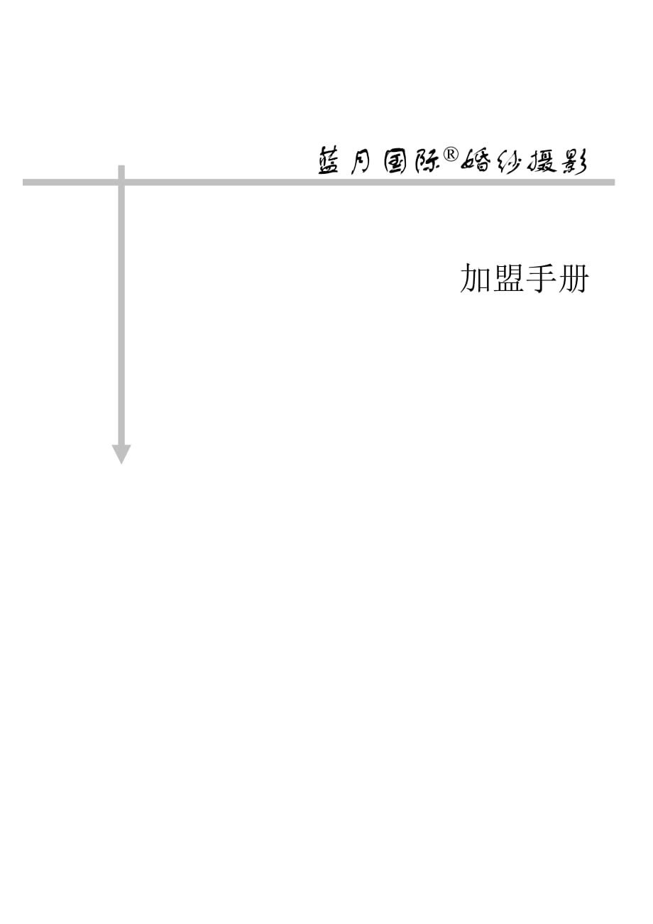 经销商管理蓝月国际婚纱摄影加盟手册_第1页