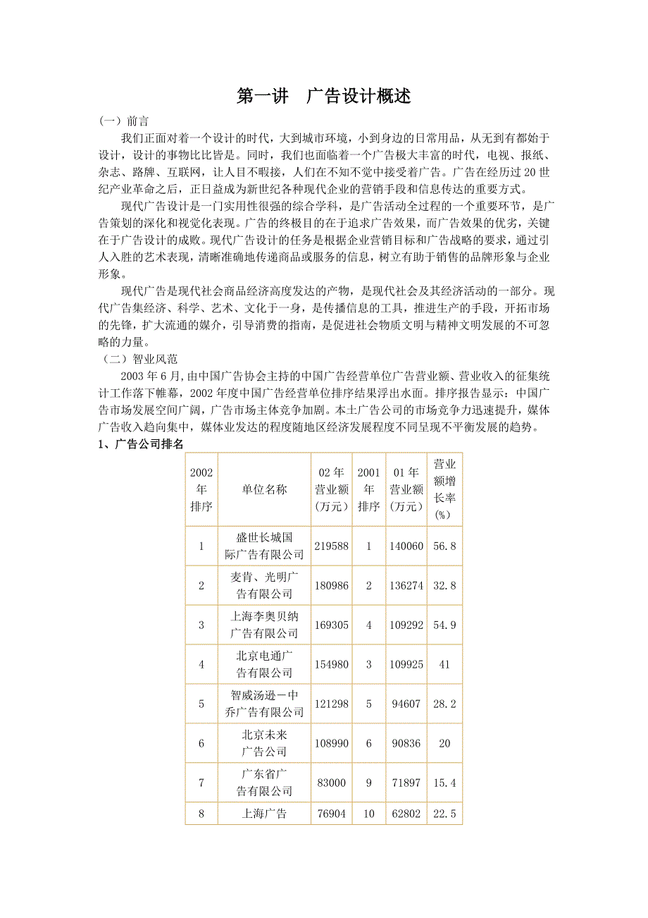 广告传媒广告设计讲稿_第1页