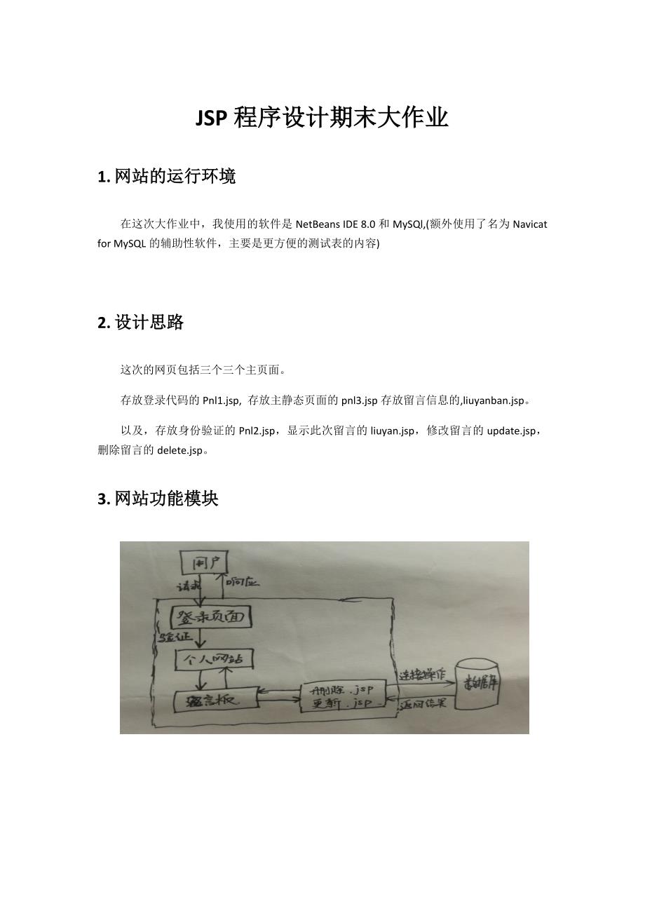 JSP程序设计期末大作业.doc_第1页