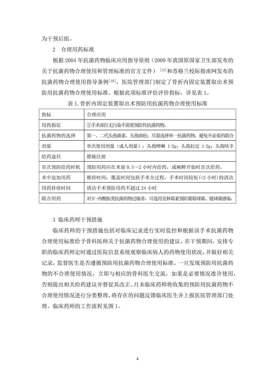 干预前后预防用骨折内固定装置取出术抗菌药使用分析-改稿_第5页