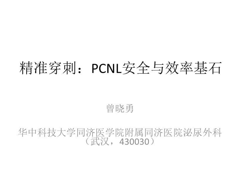 PCNL精准穿刺_第1页