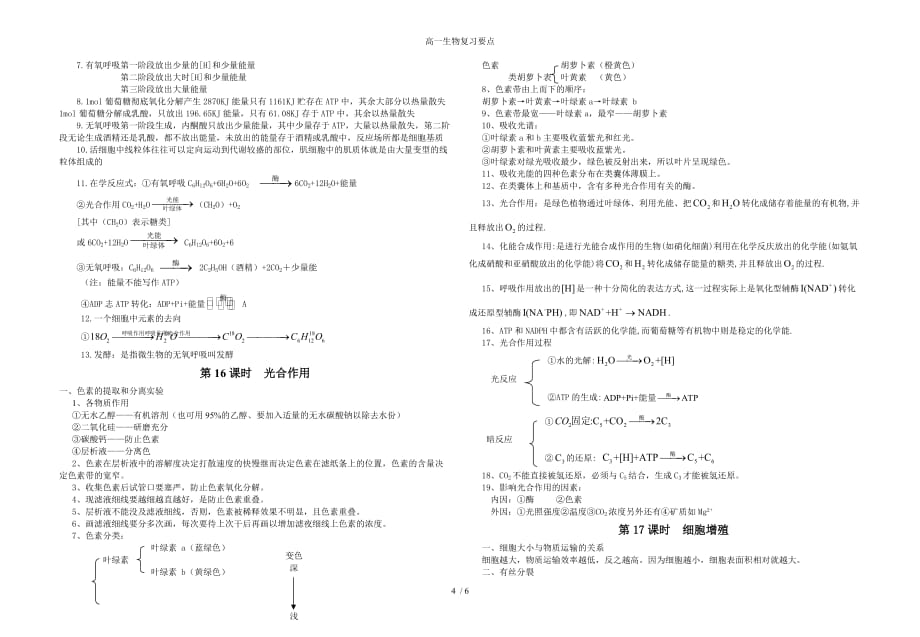 高一生物复习要点_第4页