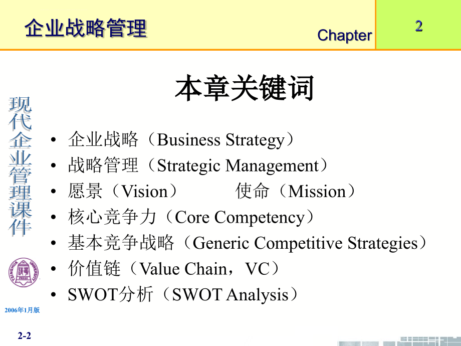 企业战略管理经典实用课件：清华大学《现代企业管理》课件(11个PPT)-第2章企业战略管理_第2页