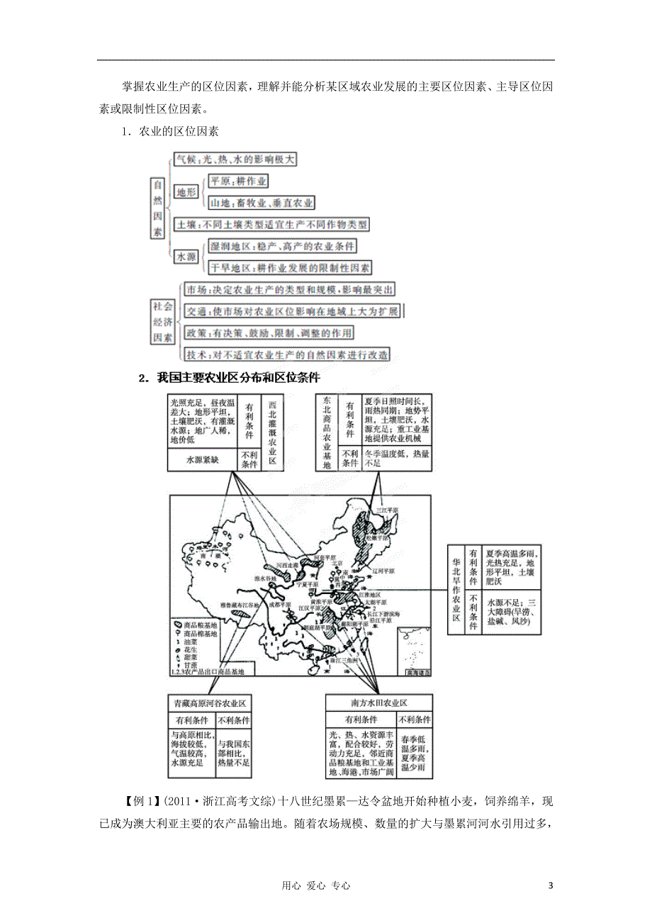 2012年高考地理核心考点突破预测 专题08 农业（学生版）.doc_第3页