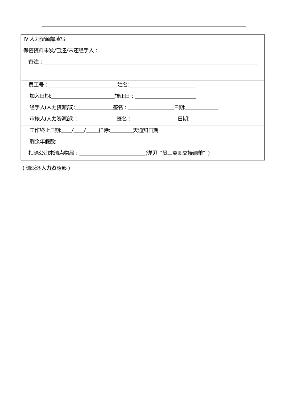 （员工管理）员工申请表汇编(46个doc)8__第2页