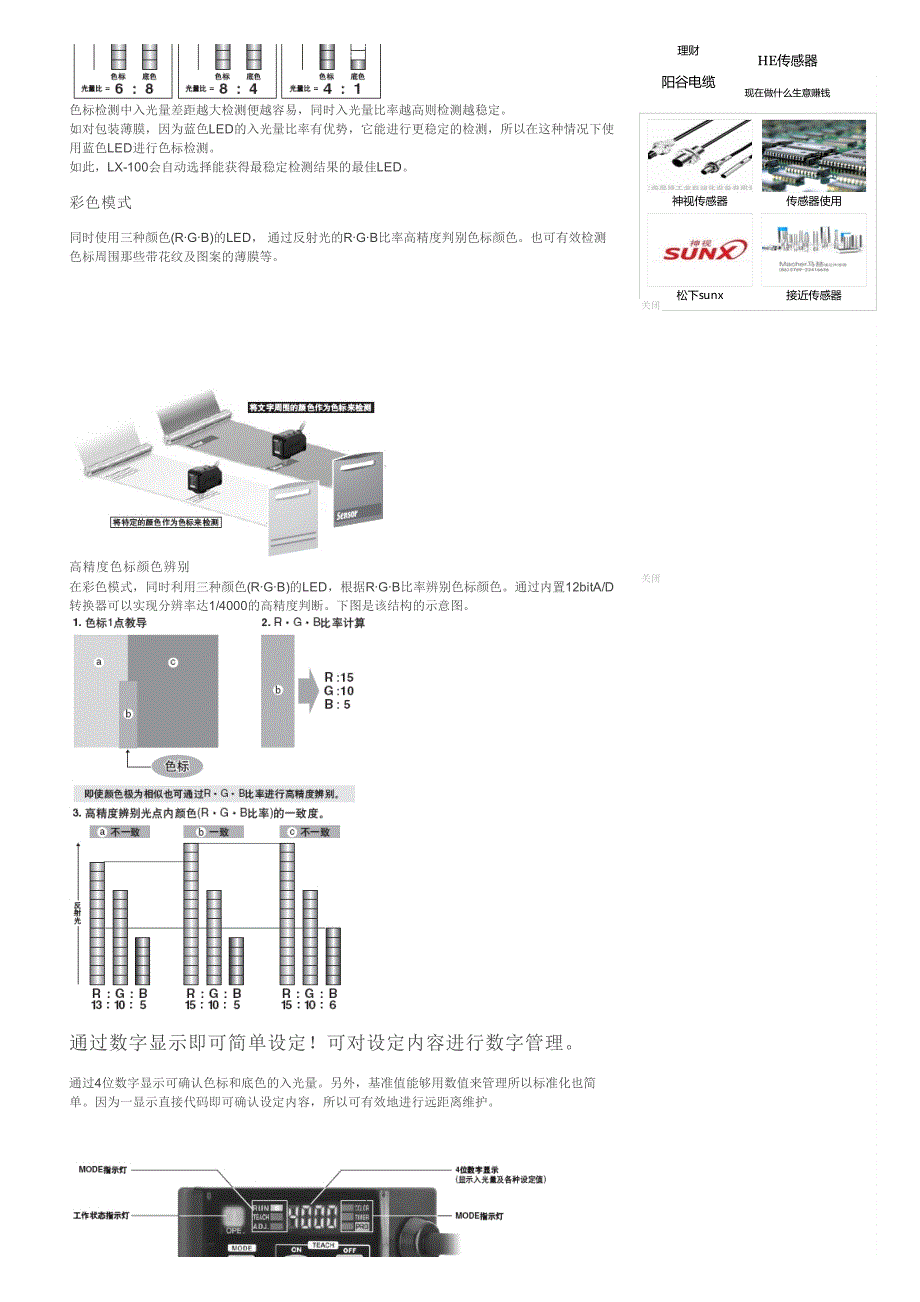 SUNX传感器LX-101 使用说明.pdf_第2页
