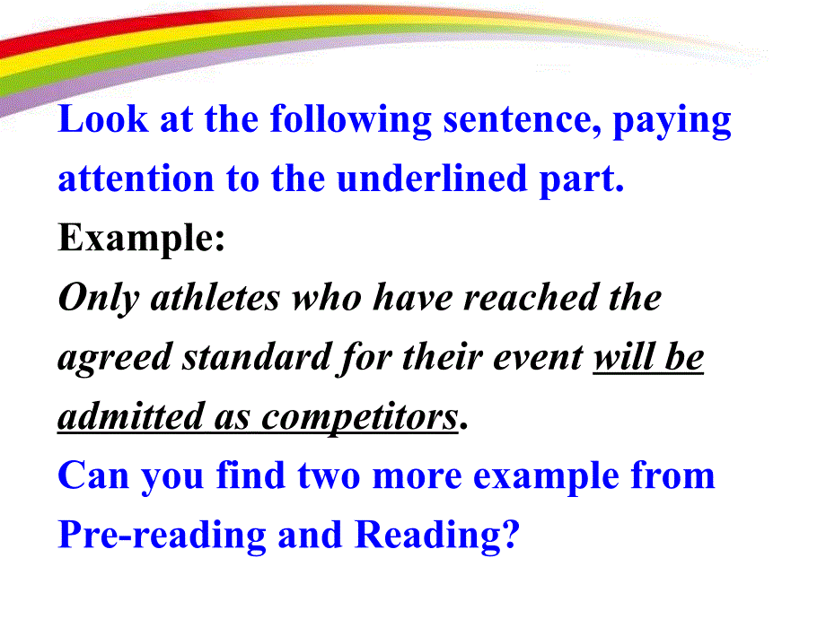 人教高中英语必修二unit 2 The Olympic Games-Grammar课件_第3页