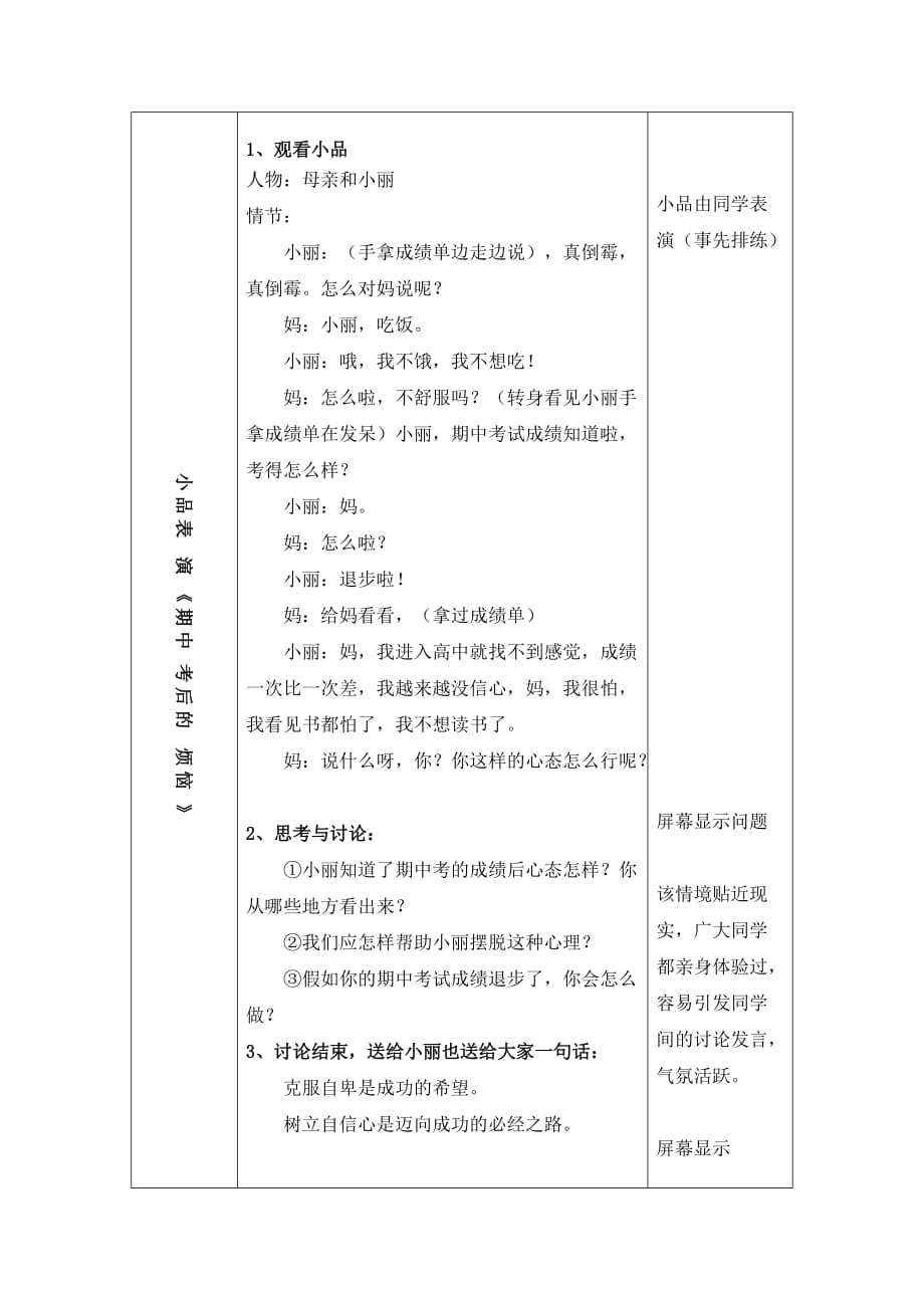 《消除自卑,增强自信》活动设计方案(李军军).doc_第4页