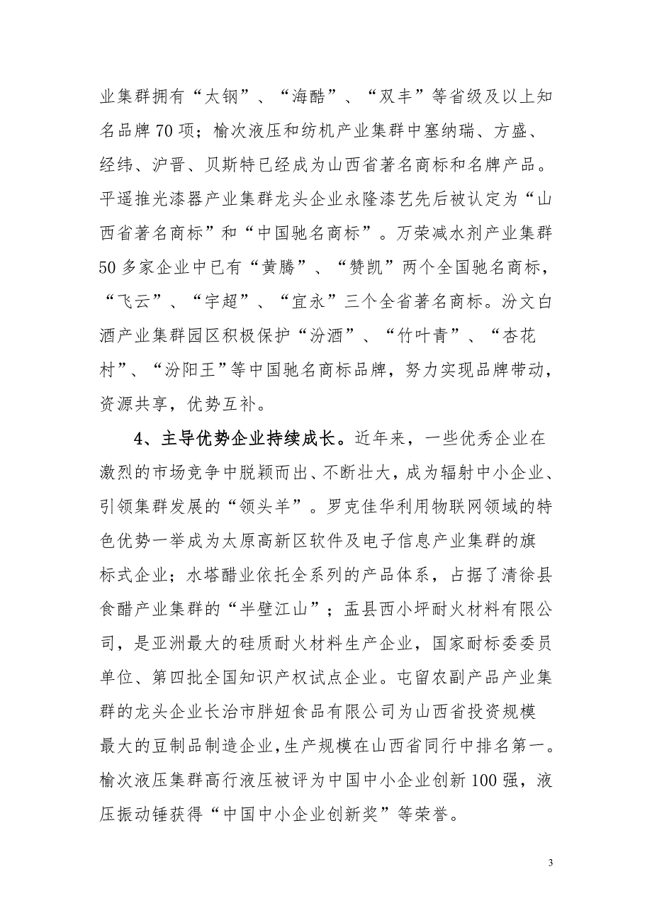 企业发展战略某某中小企业产业集群总体发展规划_第3页