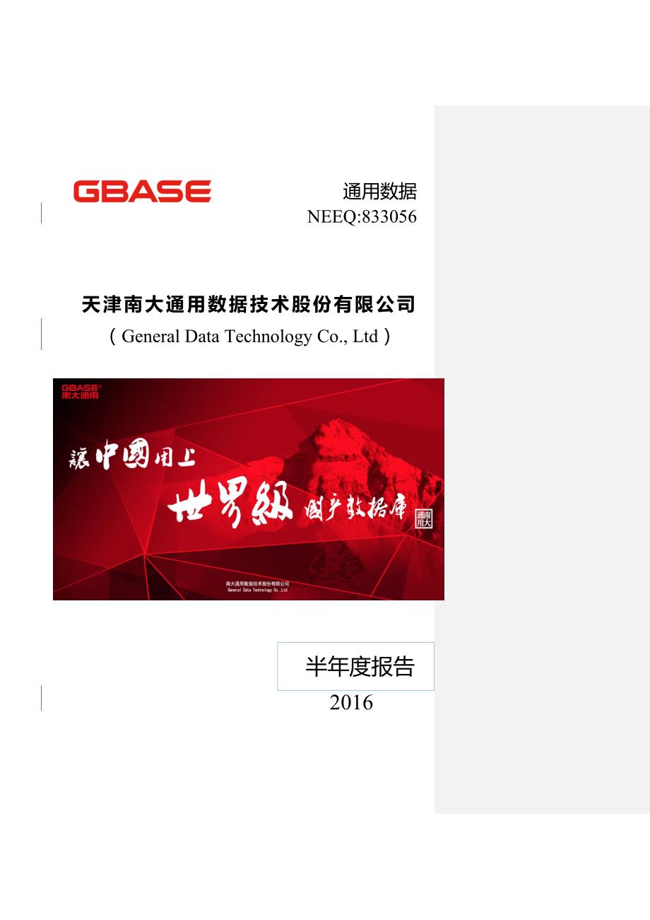 年度报告通用数据某某某年度半年报告V5wf最新修改版_第1页