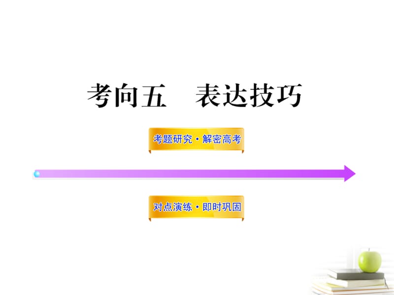 2012高中语文全程复习方略 3.2.2.5 表达技巧课件 新人教版 （湖南专用）.ppt_第1页