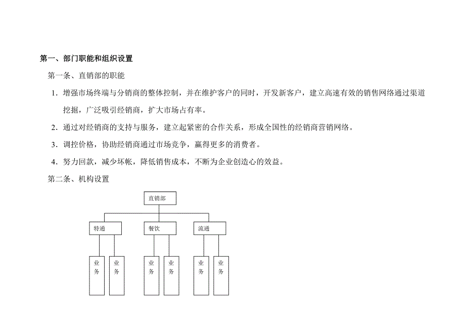 企业管理手册龙岩某酒业公司直销部工作手册_第3页