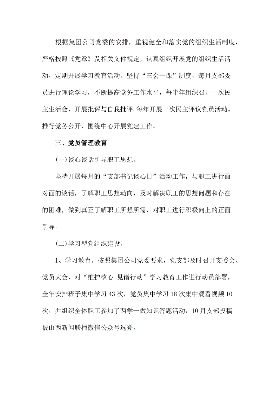 集团公司党支部自查自检工作汇报_第2页