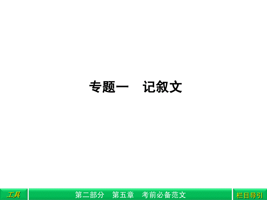 2012高三语文二轮复习 第2部分 第5章考前必备范文专题1课件（安徽专版）.ppt_第3页