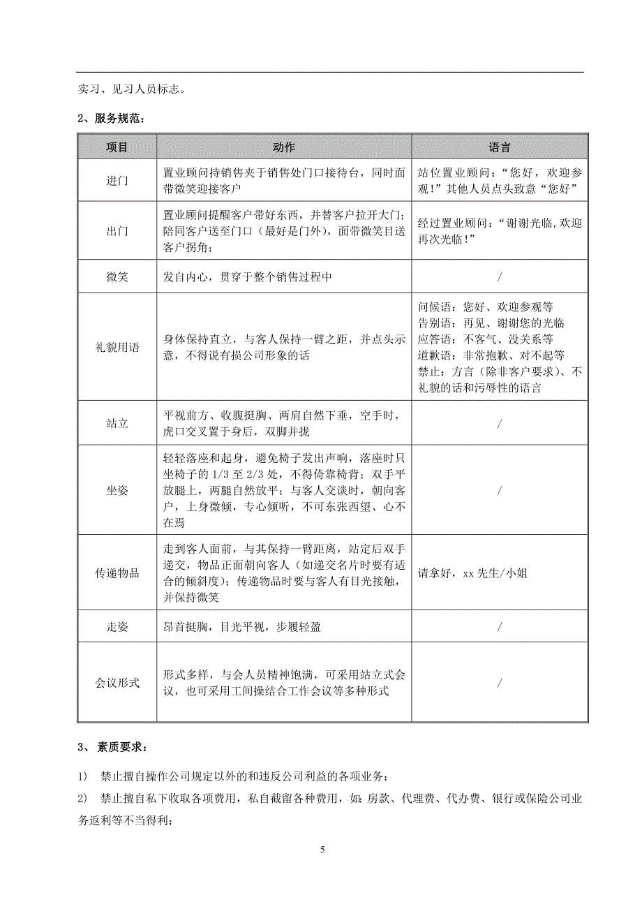 企业管理手册销售案场执行管理手册_第5页